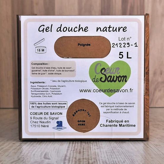 gel douche nature liquide bio Charente maritime